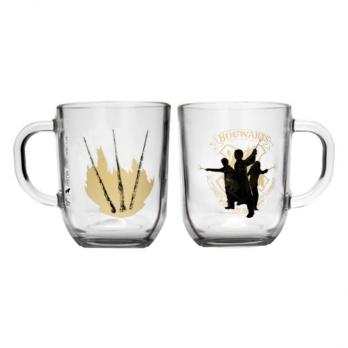 Caneca De Vidro Harry Potter  300ml | Varinhas Harry Potter # - Produto Original