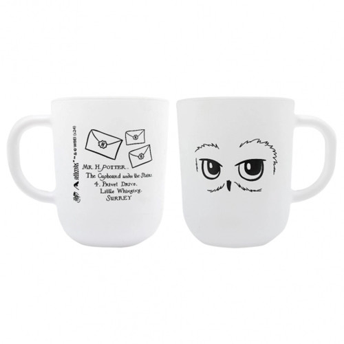 Caneca De Vidro Prime Harry Potter  300ml | Edwiges Harry Potter # - Produto Original