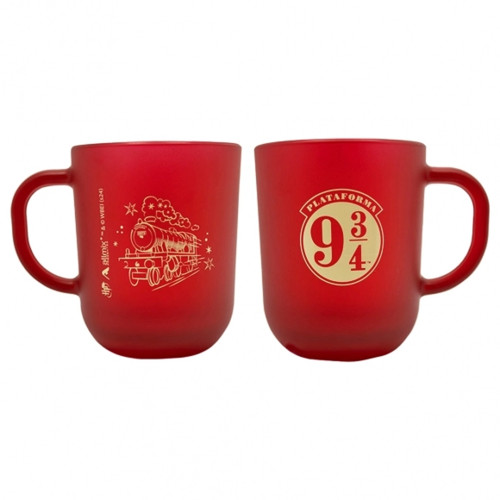 Caneca De Vidro Prime Harry Potter  300ml | Plataforma 9¾ Harry Potter # - Produto Original