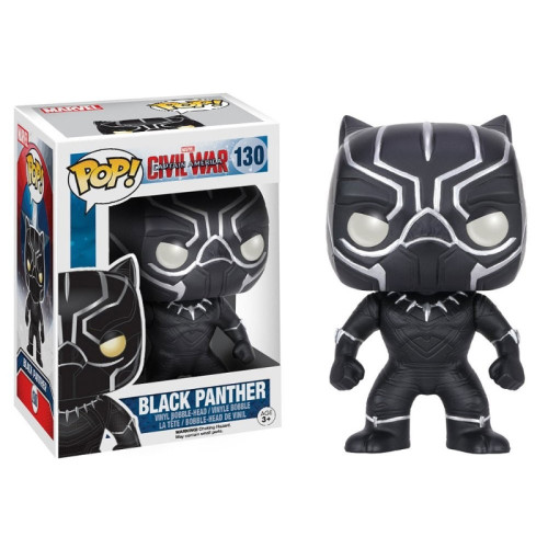 Funko Pop ! Captain America Civil War Pantera Negra 130 Guerra Civil #130 - Produto Original
