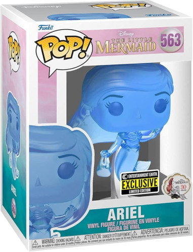 Funko Pop Ariel - A Pequena Sereia (Blue Translucent) Entertainment Earth Exclusive - The Little Mermaid 30 Years - #563