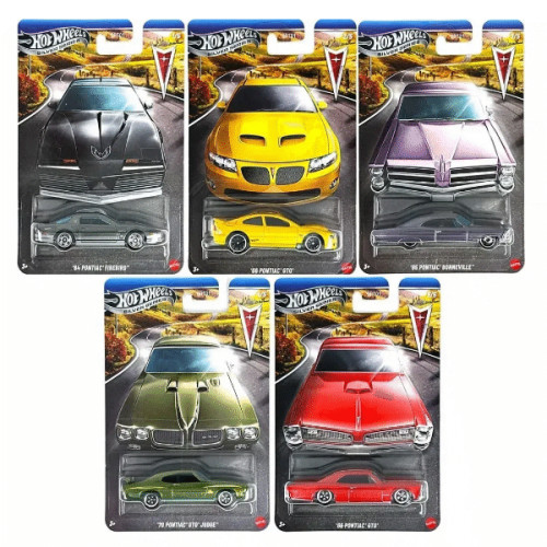 Kit 5/5 Hot Wheels Silver Series Pontiac Set GRT01 1:64   # - Produto Original
