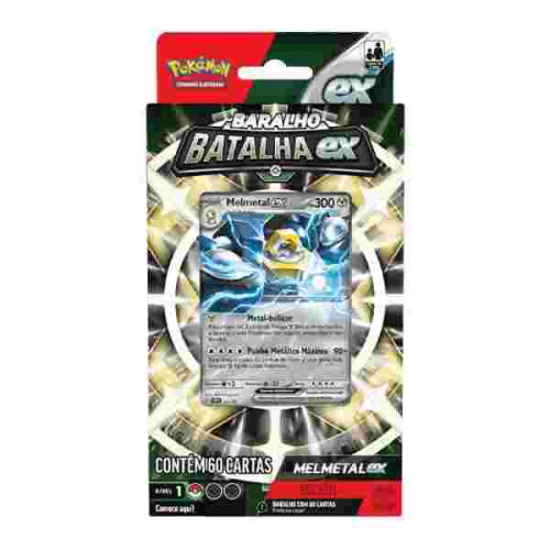 Deck De Batalha ex Melmetal Pokemon TCG Copag 60 Cartas   # - Produto Original