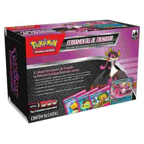 Box Pokemon TCG Ferramentas Treinador Fezandipiti ex Copag   # - Produto Original