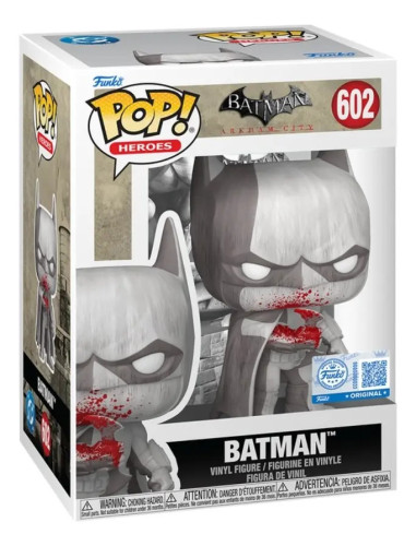 Boneco Funko Pop! Dc Comics Arkham City - Batman P&b Batman Arkham City #602 - Produto Original