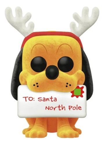 Funko Pop! Holiday Pluto Flocked #1227 - Disney Original Disney #1227 - Produto Original