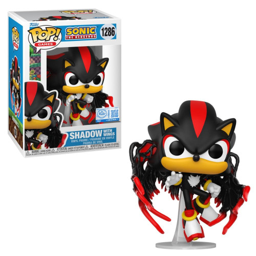 Boneco Funko Pop! Sonic The Hedgehog - Shadow Com Asas   # - Produto Original
