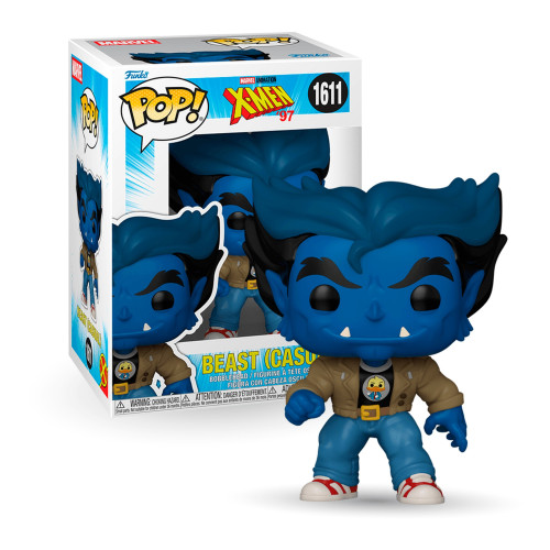Boneco Funko Pop! Marvel X-Men 97 - Fera em Traje Casual   # - Produto Original