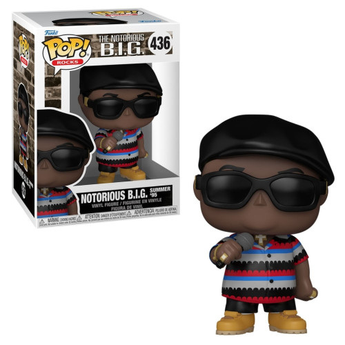 Boneco Funko Pop! Rocks - Notorious B.I.G. Summer ’95   # - Produto Original