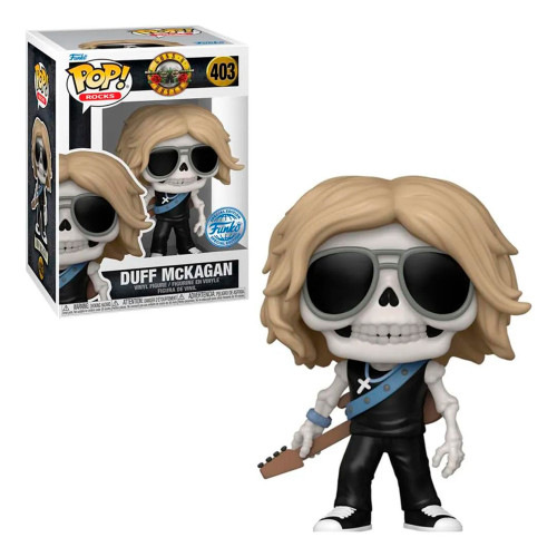 Boneco Funko Pop! Rocks Duff Mckagan Skeleton - Guns N' Roses   # - Produto Original