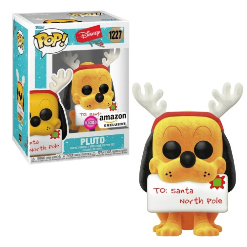 Boneco Funko Pop! Disney Pluto Natalino (Flocked)- -