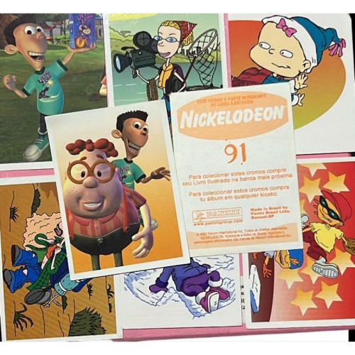 8 figurinhas nickelodeon anos 2000 editora panini Nickelodeon # - Produto Original