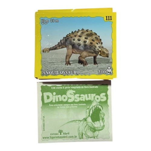 80 figurinhas album dinossauros editora abril Dinossauro # - Produto Original