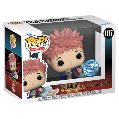 Funko Pop! Animation Jujutsu Kaisen Yuji Itadori with Tsukamoto Doll 1117 Special Edition-Jujutsu Kaisen-1117
