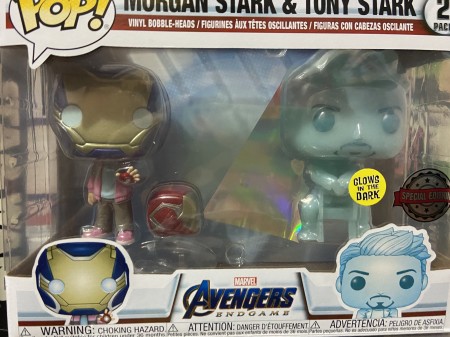 Funko Pop! Avengers: Endgame: Morgan E Holograma Tony Stark E Capacete (glow In The Dark) Special Edition - Avengers Endgame - #1