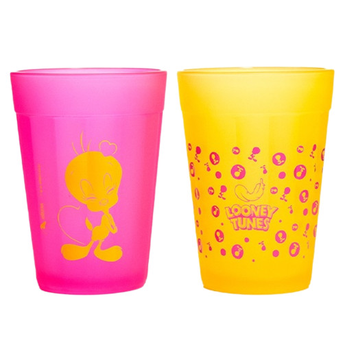 Kit Looney Tunes Com 2 Copos Tipo Americano Looney Tunes- -