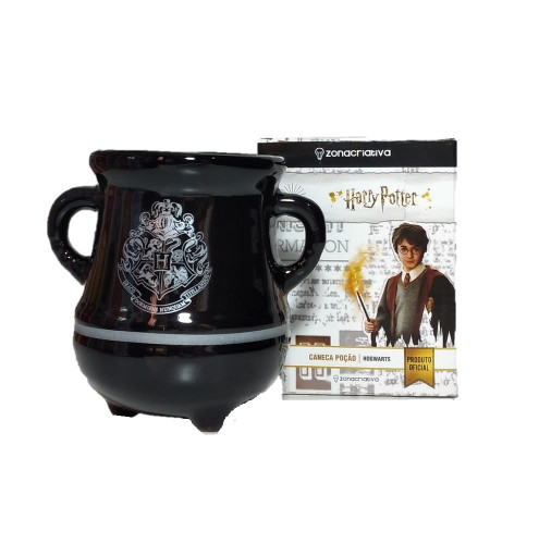 Caneca Harry Potter Caldeirão Poção Caneca 3d Preta   # - Produto Original
