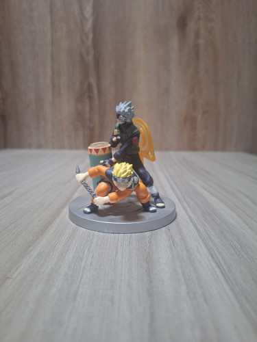 Action Figures Naruto e Kakashi Card Stand Naruto Konoha Emaki-Naruto-