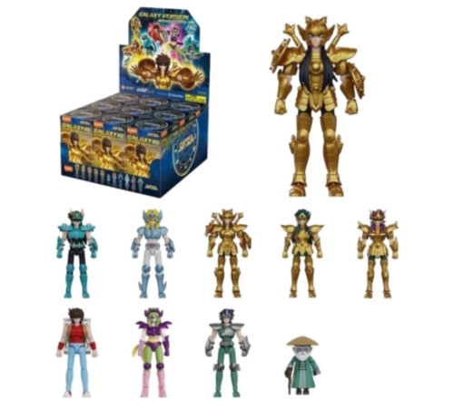 Display Blokees Saint Seiya Galaxy Version 02 The Legacy Of The Gold Saints C/9un Blokees Saint Seiya Galaxy Version 02 #02 - Produto Original