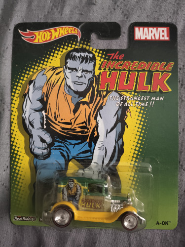 A-OK  Incrível Hulk Hot Wheels Marvel Hulk # - Produto Original