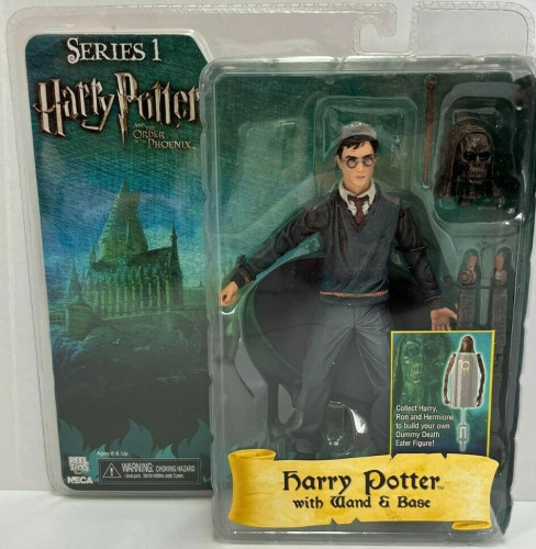 Action Figure - NECA - Harry Potter - Series 01 - Order of the Phoenix (Harry Poitter with wand & base Harry Potter # - Produto Original