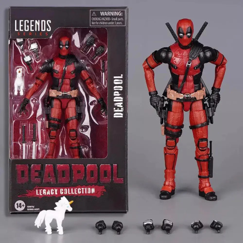 Action Figure Deadpool Legends Series Com Acessórios Movel Deadpool # - Produto Original