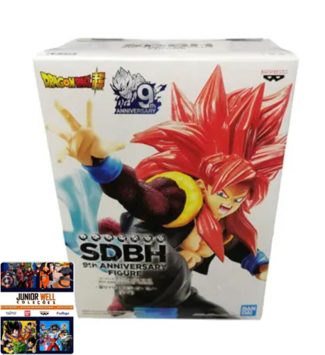 Action Figure Dragon Ball Heroes Xeno Gogeta Super Saiyajin 4 9th Anniversary Banpresto-Dragon Ball-