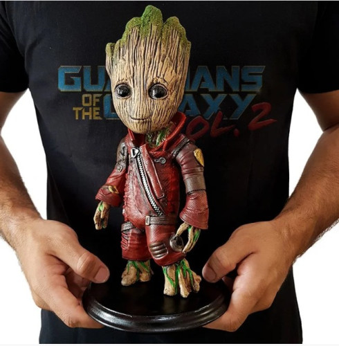 Action Figures Baby Groot Traje-Guardiões Da Galáxia Vol 2-