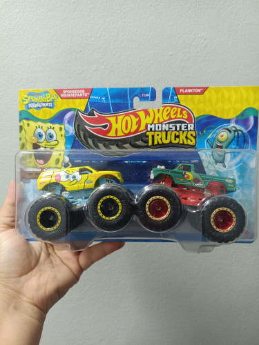 Hot Wheels Monster Trucks Bob Esponja Vs Plankton - 1:64 HOTWHEELS # - Produto Original