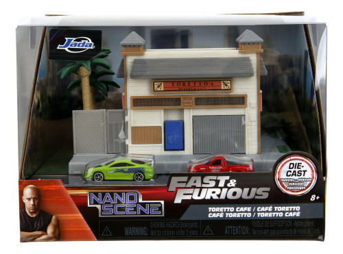 Action Figures Miniatura Velozes e Furiosos Toretto Café Diorama Nano Scene Die Cast Jada - Velozes E Furiosos - #