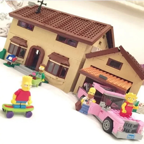 A Casa Dos Simpsons Minifigure De Blocos De Montar 2550 Pçs - Os Simpsons - #