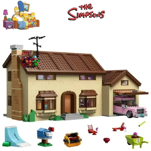 A Casa Dos Simpsons Minifigure De Blocos De Montar 2550 Pçs-Os Simpsons-