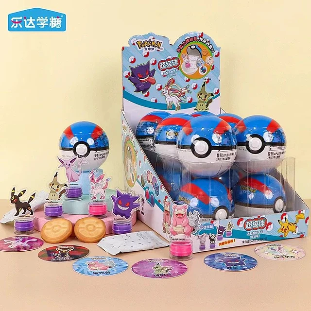 Action Figures Pokemon Grandebola Biscoito Com Surpresa - Pokemon - #