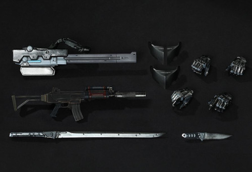 Action Figures Raiden Hot Toys (detalhe na caixa) - Metal Gear Rising - #