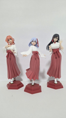 Action Figures Set Completo: Asahi, Yuna E Yae-Tying The Knot With An Amagami Sister-