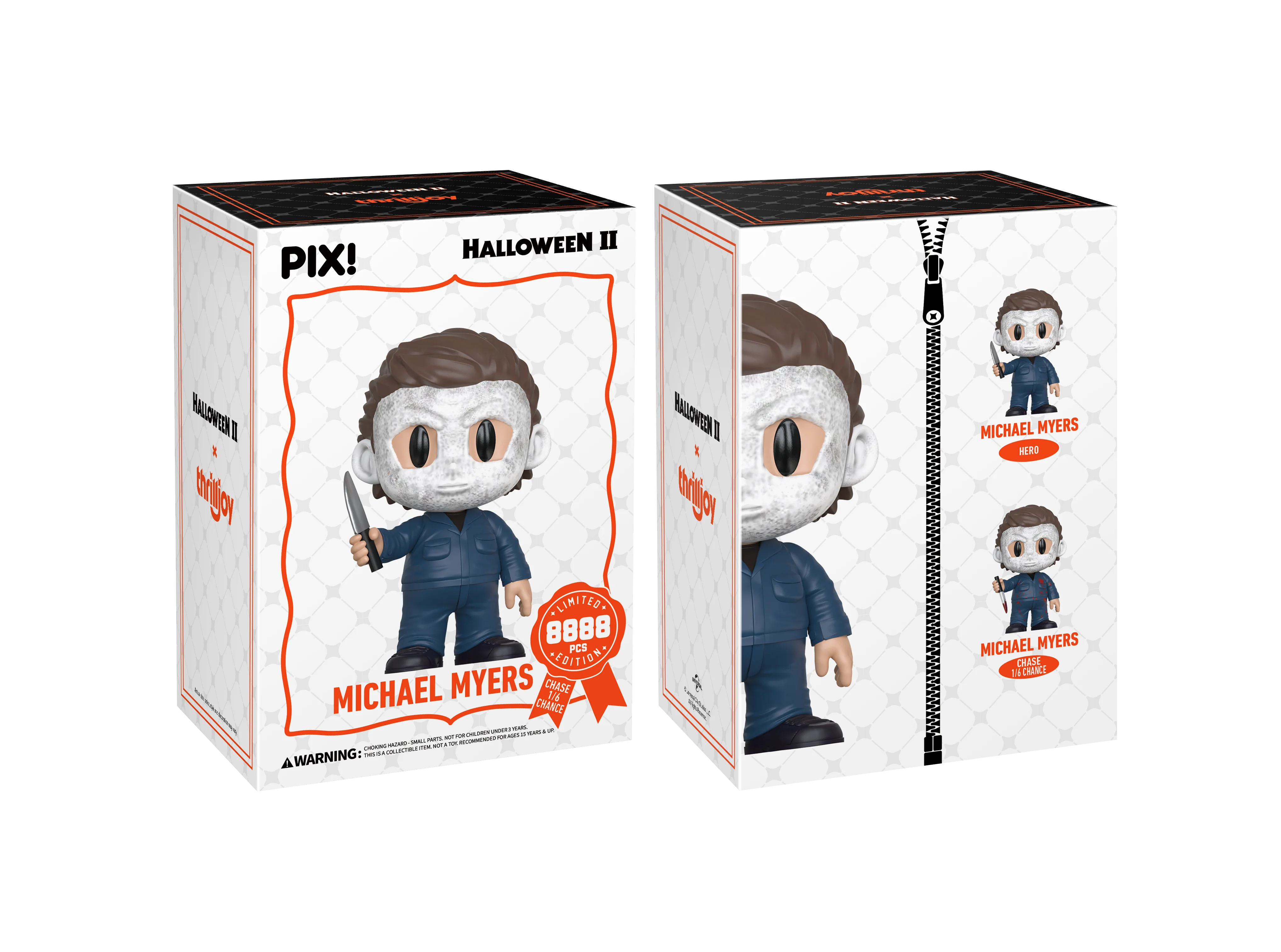 Action Figures Thrilljoy Pix Michael Myers (Chase) Halloween II # - Produto Original