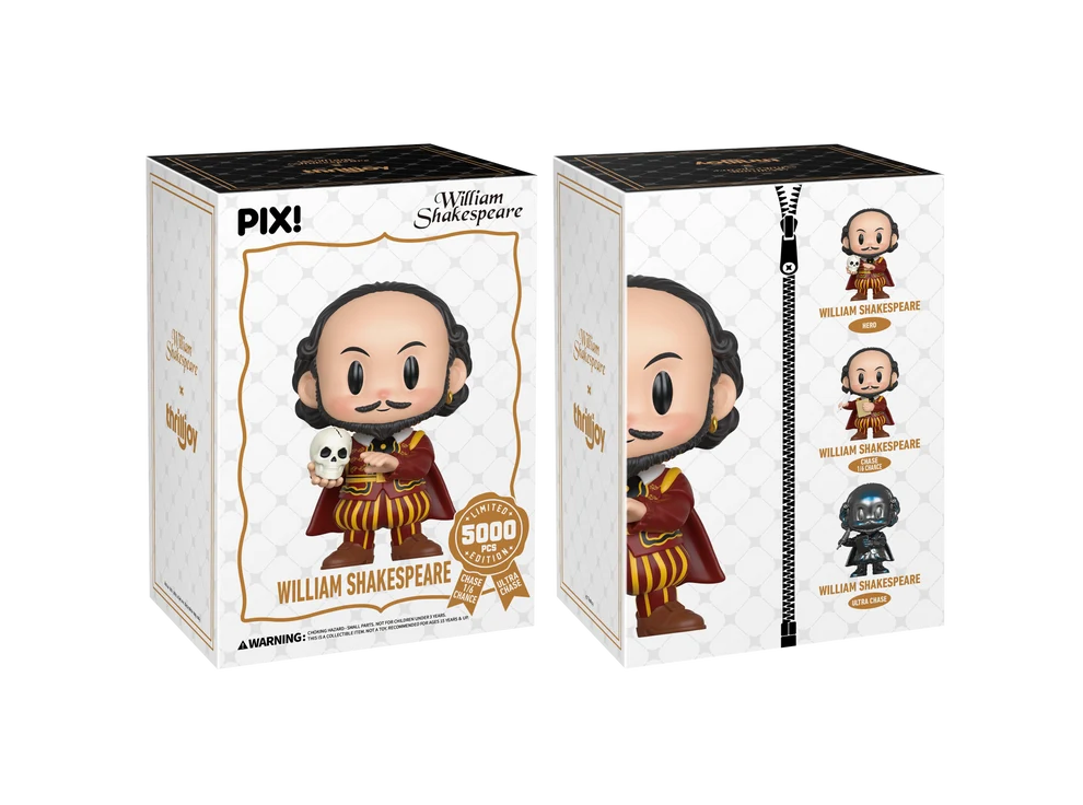 Action Figures Thrilljoy Pix William Shakespeare Icons # - Produto Original