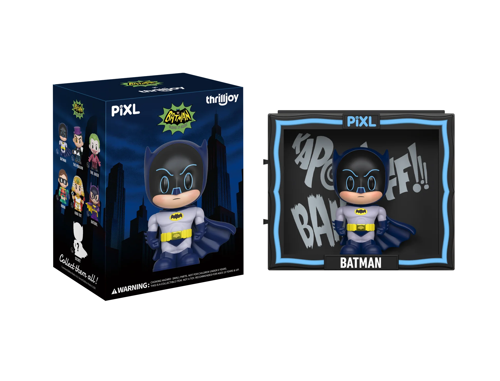 Action Figures Thrilljoy Pixl Batman (Regular) Batman Classic Tv Series # - Produto Original