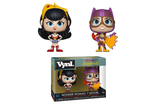 Action Figures Wonder Woman + Batgirl- Vynl Funko-Dc Comics Bombshells-