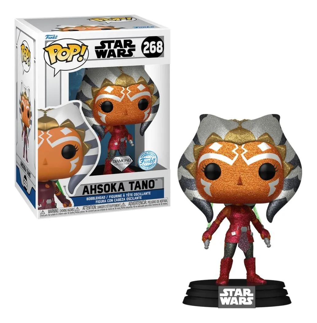 Funko Pop Ahsoka Tano Diamond Stars Wars #268 - Produto Original