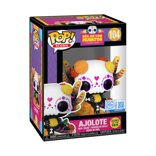 Funko Pop Ajolote Glow Exclusivo-Dia De Los Muertos-104