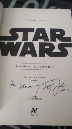 Box Star Wars Trilogia Thrawn (vol 1, 2, 3, 4) Autografado - Star Wars - #