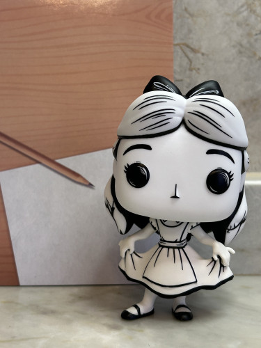 Funko Pop Alice ( Sketched ) Alice No País Das Maravilhas - exclusiva - Selo Special Edition - - Disney Alice In Wonderland - #1528