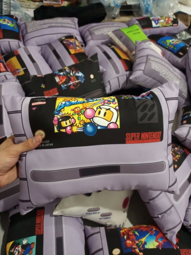 Almofada Bomberman Cartucho - NerdDog Store - Snes Magnet Golem Plasma Bomber man Buggler Nenhuma # - Produto Original