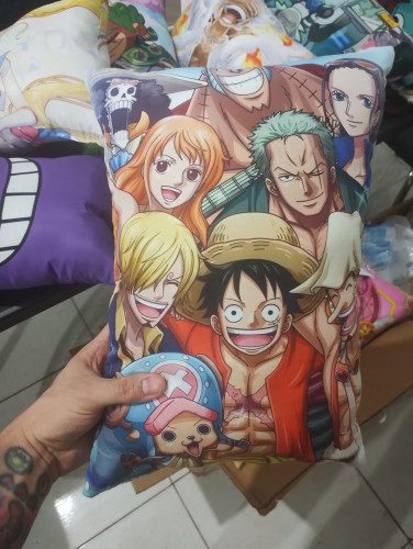 Almofada One Piece - Tripulação Mugiwara - NerdDog Store - Luffy Zoro Sanji Chopper Nami Nenhuma # - Produto Original