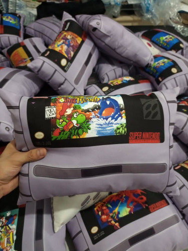 Almofada Yoshi's Island Cartucho - NerdDog Store - Mario Luigi Bowser Koopa Toad Nenhuma # - Produto Original