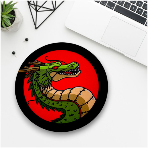 Almofadas Mouse Pad Redondo Dragon Ball Shenlong-Dragon Ball-