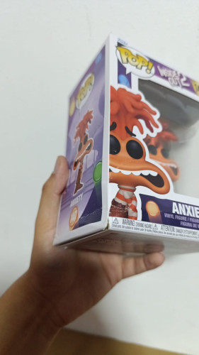 Amassado - Funko Pop 1447 - Anxiety - Veja Descrição - Inside Out 2 - #1447