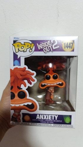 Amassado - Funko Pop 1447 - Anxiety - Veja Descrição-Inside Out 2-1447