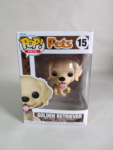 Amassado - Funko Pop 15 - Golden Retriever - Veja Descrição Pets #15 - Produto Original